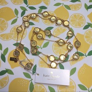 Kate Spade Gold DOT TO DOT long scatter necklace